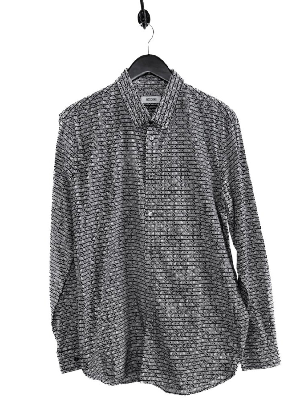 Moschino Black Logo Throughout Printed Shirt